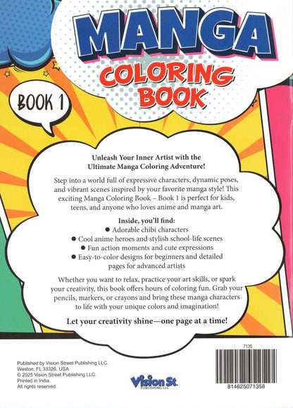 Manga - Coloring & Activity Book 1