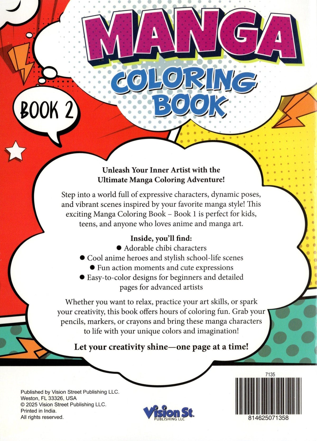 Manga - Coloring & Activity Book 2