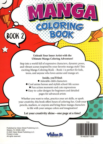 Manga - Coloring & Activity Book 2