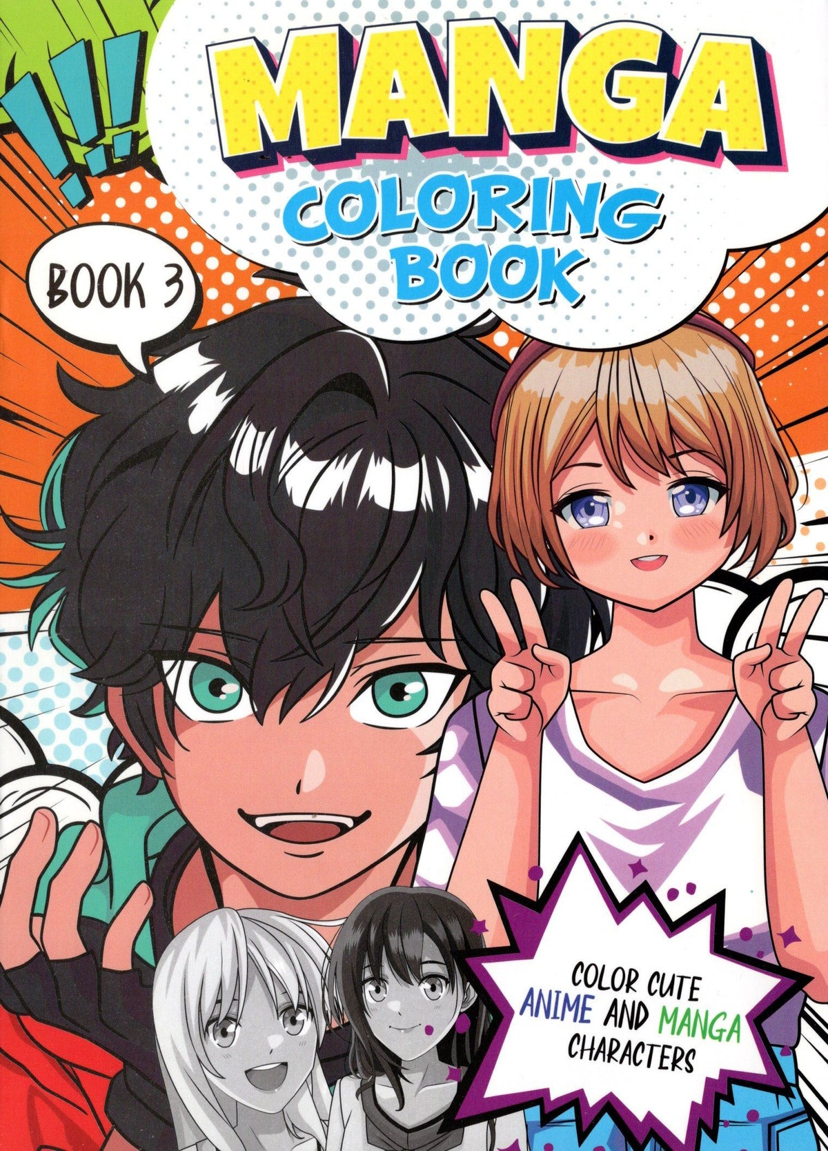Manga - Coloring & Activity Book 3