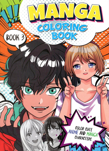 Manga - Coloring & Activity Book 3