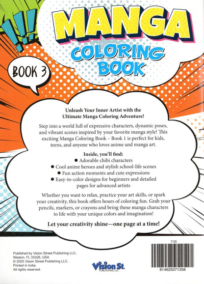 Manga - Coloring & Activity Book 3
