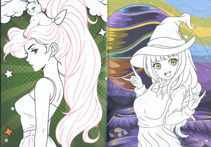 Manga - Coloring & Activity Book 4