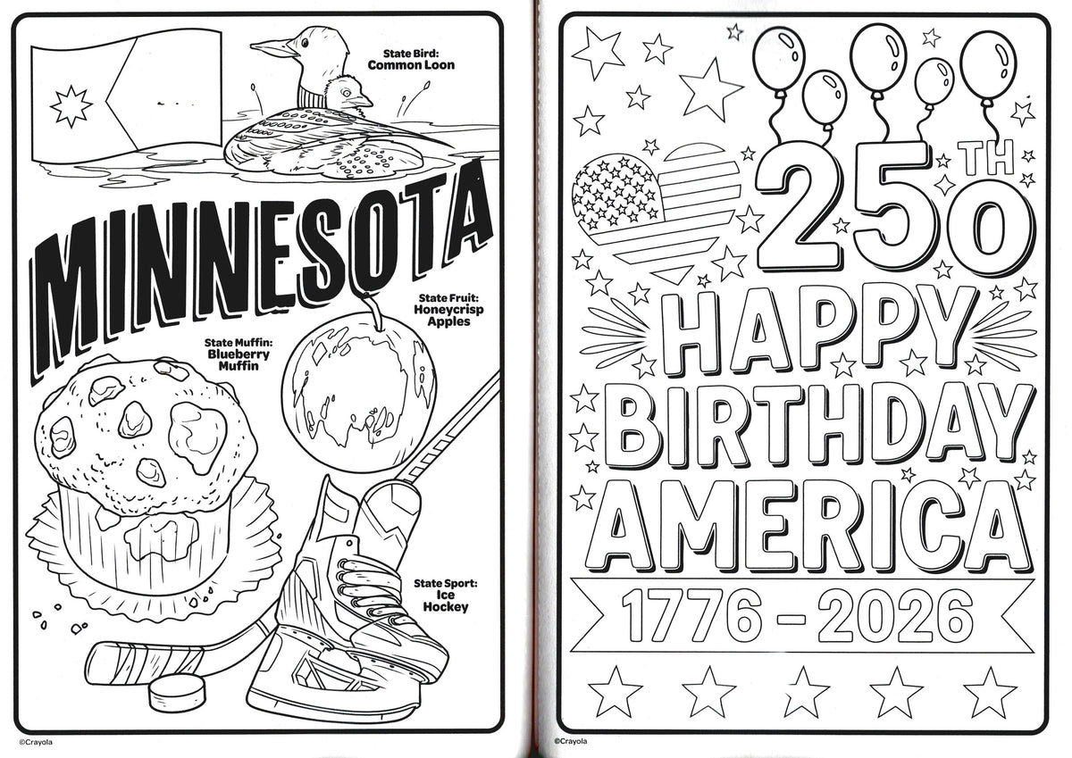 Crayola - America's 250th Birthday! - Coloring Book