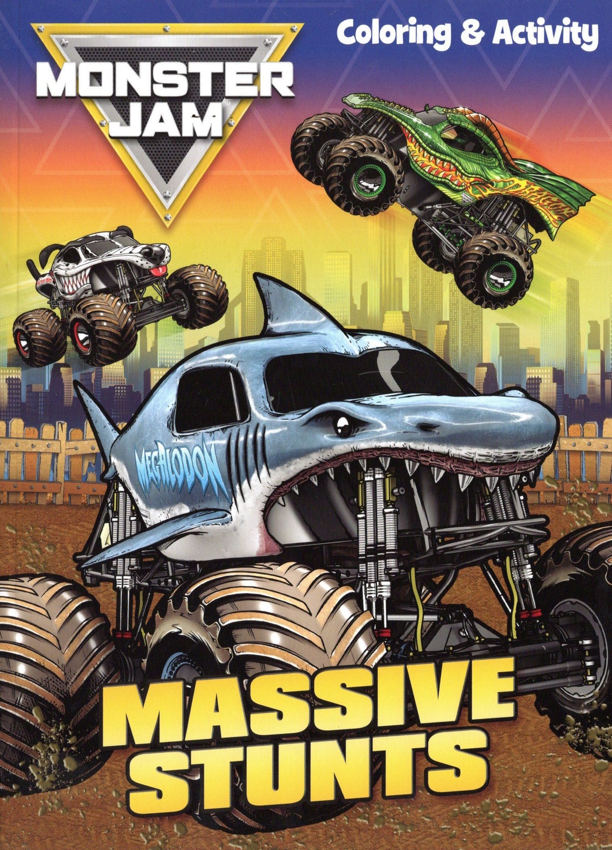 Monster Jam - Massive Stunts - Coloring & Activity Book