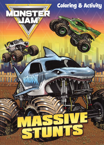 Monster Jam - Massive Stunts - Coloring & Activity Book