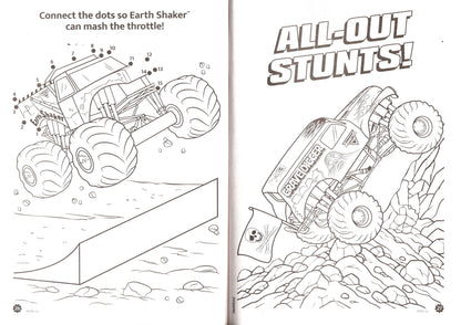 Monster Jam - Massive Stunts - Coloring & Activity Book