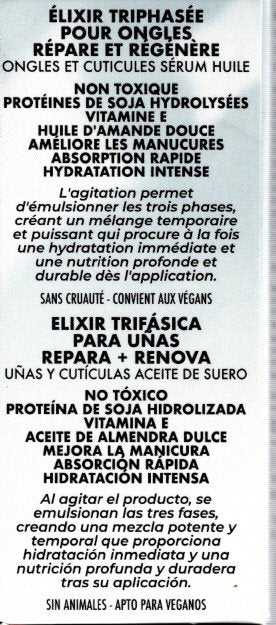 ioni Triphase Nail Elixir Cuticle Serum Oil 0.5 FL OZ
