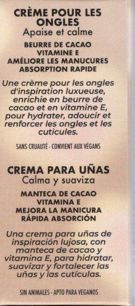ioni Nail Cream Soothes Calms Cocoa Butter Vitamin E 0.21 oz (Set of 2)