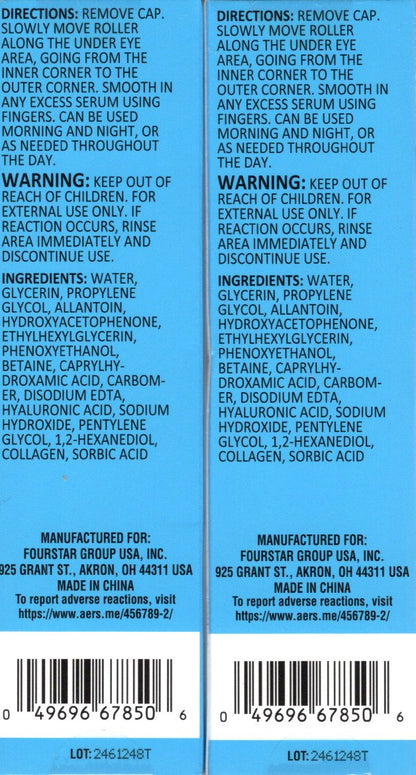 b.pure Hydrate Hyaluronic Acid Serum Under Eye Roller 2-Pack, 1.0 fl. oz.
