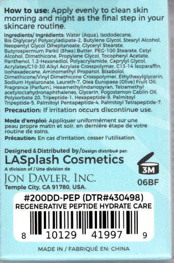 LASplash Skincare Regenerative Peptide Hydrate Care 2-Pack, 0.56 oz.