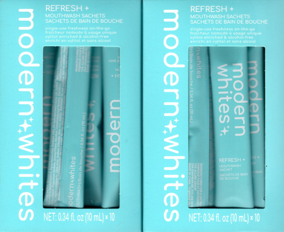 modern+whites Refresh+ Mouthwash Sachets 2-Pack, 6.8 fl. oz.