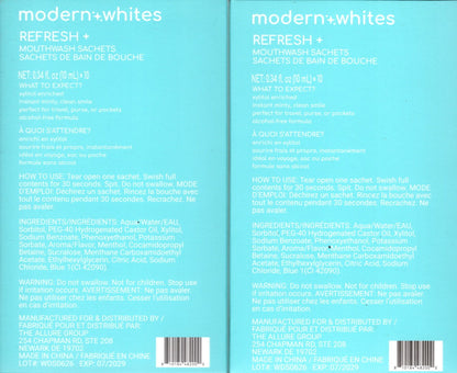 modern+whites Refresh+ Mouthwash Sachets 2-Pack, 6.8 fl. oz.