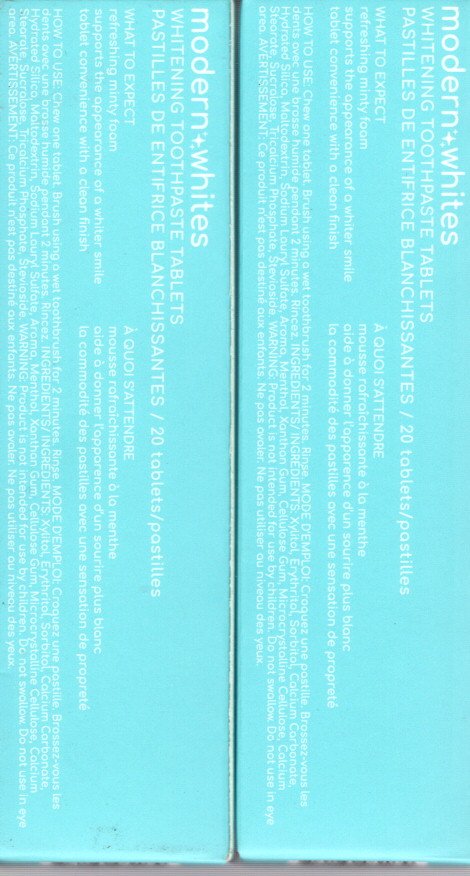 modern+whites Revolutionary Whitening Toothpaste Tablets 2-Pack, 40 Count each