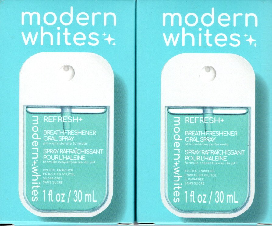 modern+whites Refresh+ Breath Freshener Oral Spray 2-Pack, 2.0 fl. oz.
