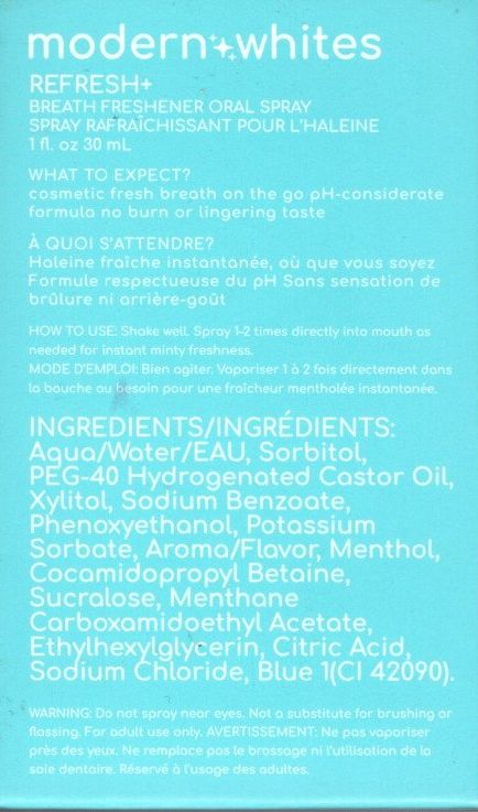 modern+whites Refresh+ Mouthwash, Whitening Tablets & Oral Spray Variety Kit, 3