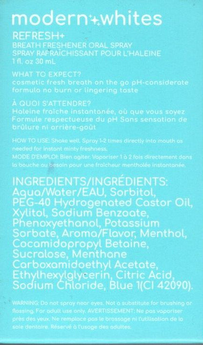 modern+whites Refresh+ Mouthwash, Whitening Tablets & Oral Spray Variety Kit, 3