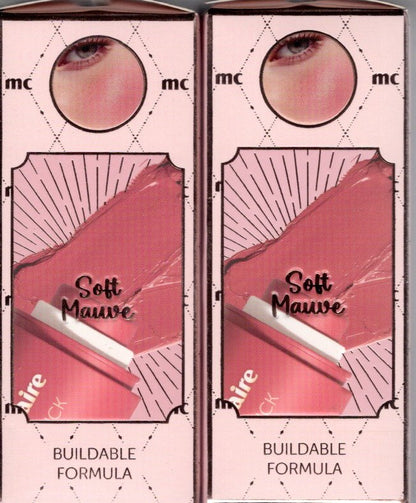 marie claire Paris Blush Stick 2-Pack, 0.56 oz. (Soft Mauve)
