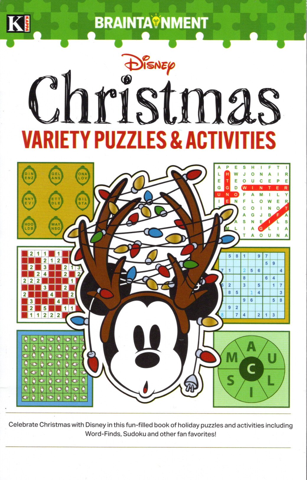 Kappa Disney Christmas & The Nightmare Before Christmas Puzzle Books 2-Pack
