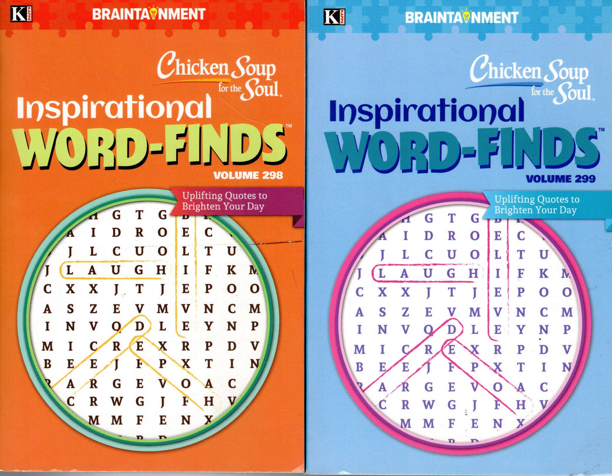 Chicken Soup for the Soul Inspirational Word-Finds Vol 298 & 299 Pocket Size
