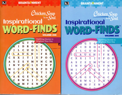 Chicken Soup for the Soul Inspirational Word-Finds Vol 298 & 299 Pocket Size