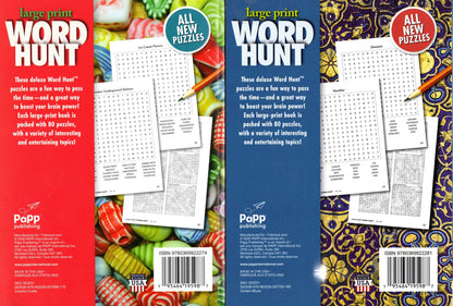 Large Print Word Hunt Vol 179 & 180 2-Pack