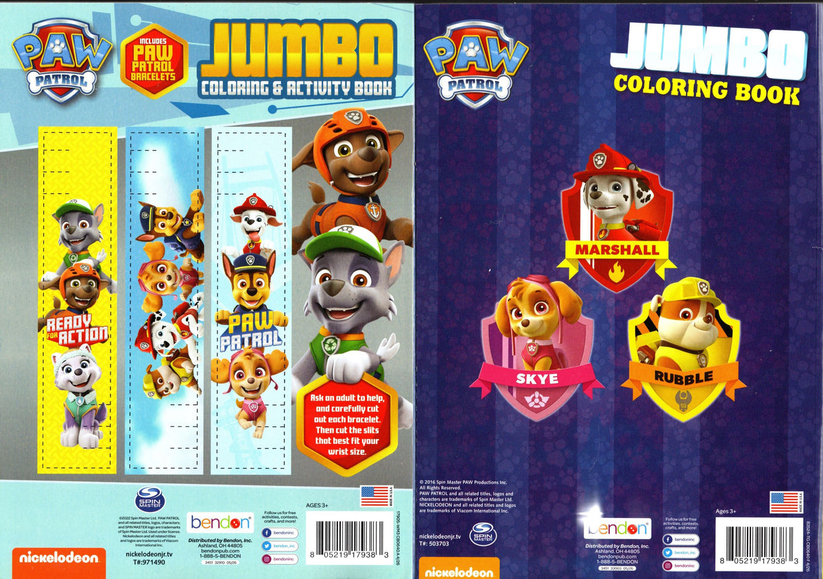 Nickelodeon PAW Patrol Jumbo Coloring & Activity Books 2-Pack