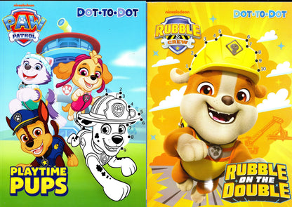 Nickelodeon PAW Patrol & Rubble & Crew Dot-To-Dot Activity Books 2-Pack