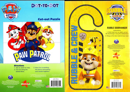 Nickelodeon PAW Patrol & Rubble & Crew Dot-To-Dot Activity Books 2-Pack