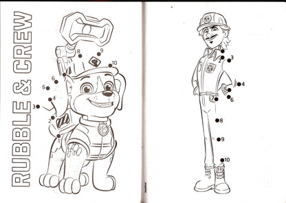Nickelodeon PAW Patrol & Rubble & Crew Dot-To-Dot Activity Books 2-Pack