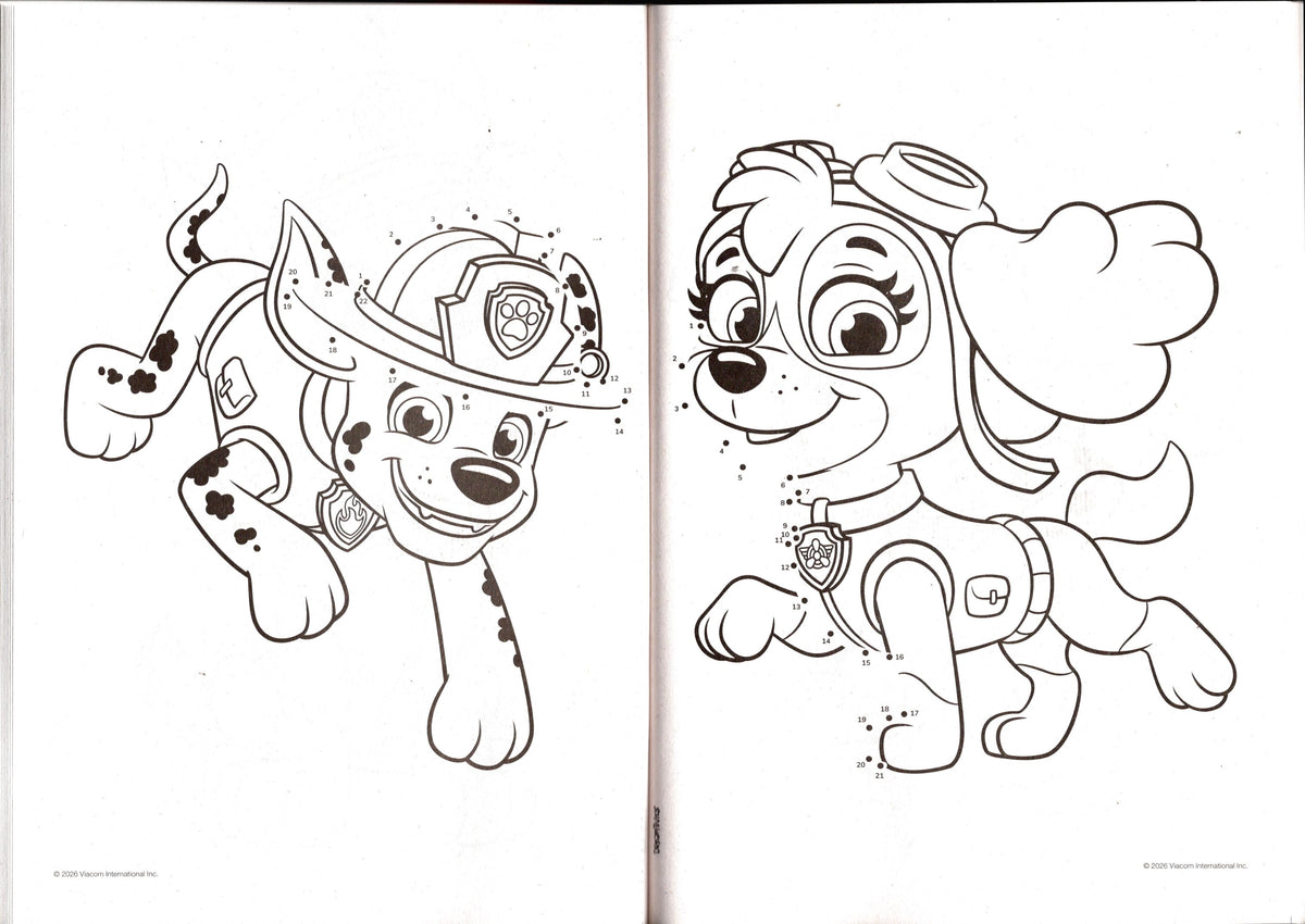 Nickelodeon PAW Patrol & Rubble & Crew Dot-To-Dot Activity Books 2-Pack