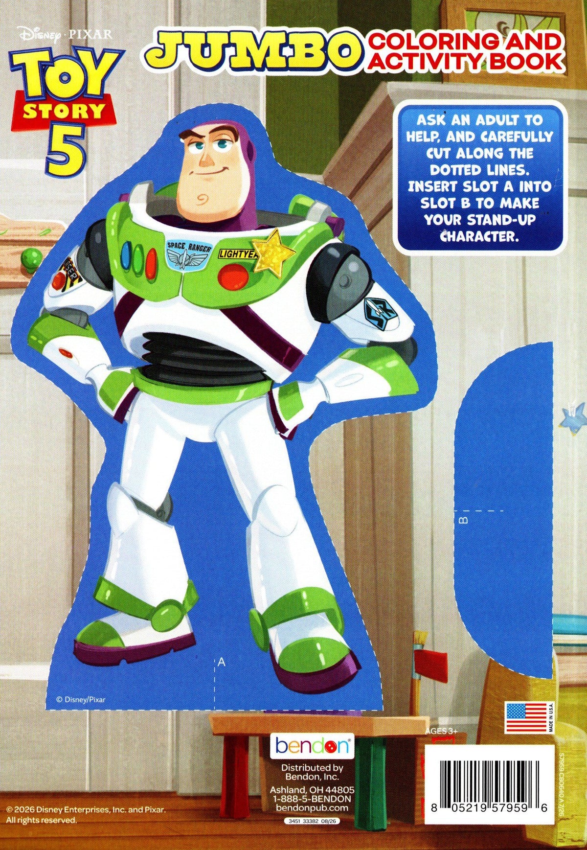 Disney Pixar Toy Story 5 Jumbo Coloring and Activity Book