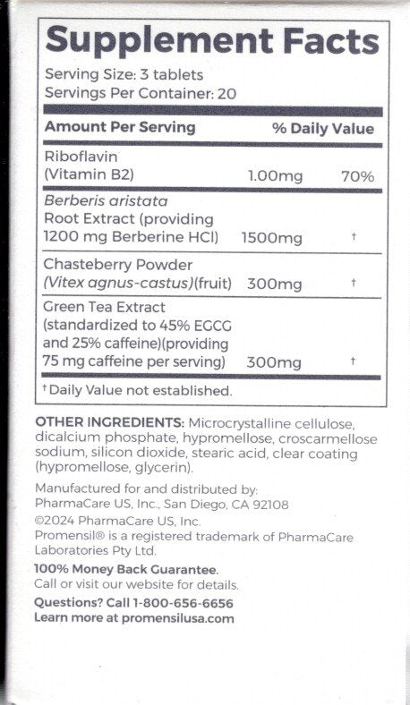 Promensil Weight Loss Support + Hormone Balance Dietary Supplement, 60 Tablets