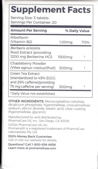 Promensil Weight Loss Support + Hormone Balance Dietary Supplement, 60 Tablets