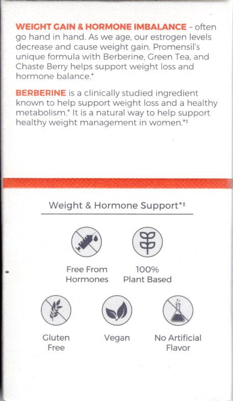Promensil Weight Loss Support + Hormone Balance Dietary Supplement, 60 Tablets