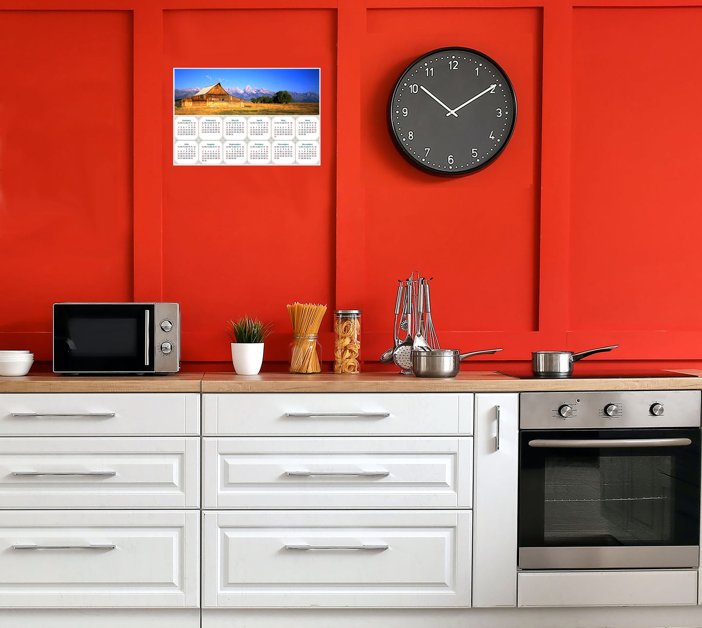 2026 Peel & Stick Calendar - Today is my Lucky Day - Removable - Grand Teton (9"x 6")