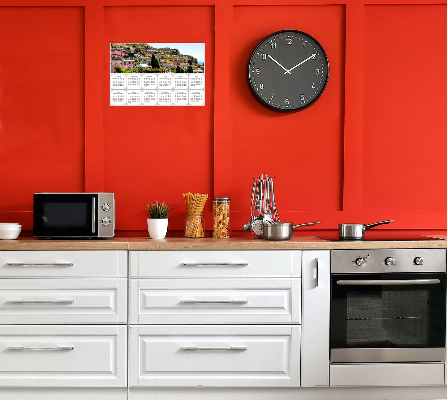 2026 Peel & Stick Calendar - Today is my Lucky Day - Removable - Italy - Taormina (9"x 6")