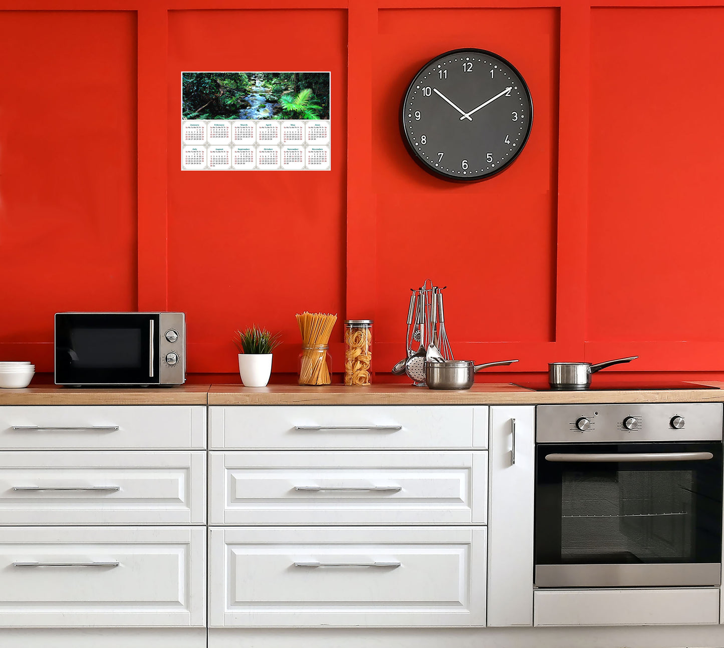 2026 Peel & Stick Calendar - Today is my Lucky Day - Removable - Daintree National Park (9"x 6")