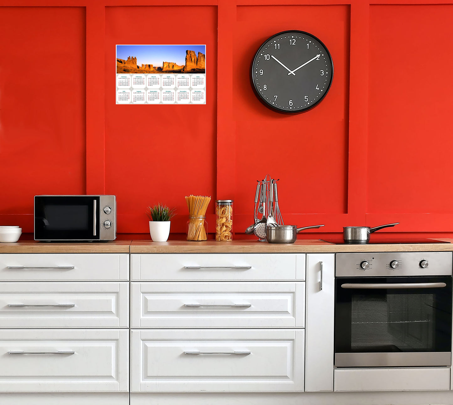 2026 Peel & Stick Calendar - Today is my Lucky Day - Removable - Arches National Park (9"x 6")