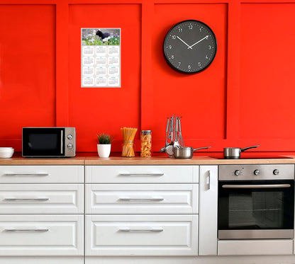 2026 Peel & Stick Calendar - Today is my Lucky Day Removable - Cat 05 (9"x 6")