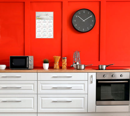 2026 Peel & Stick Calendar - Today is my Lucky Day Removable - Cat 06 (9"x 6")