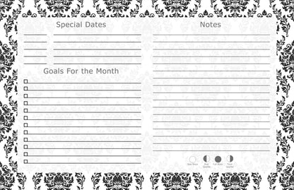 2026-2027 18 Months Standing Flip Desk Calendar Desktop Planner 019