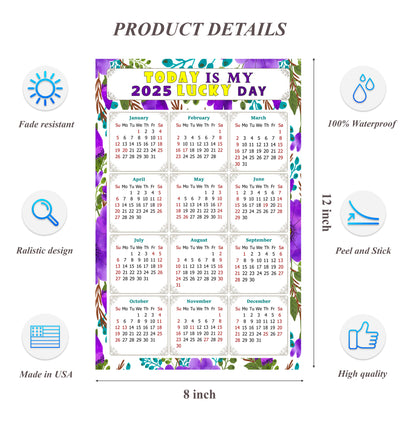 2025 Peel & Stick Calendar - Today is my Lucky Day Removable - 024