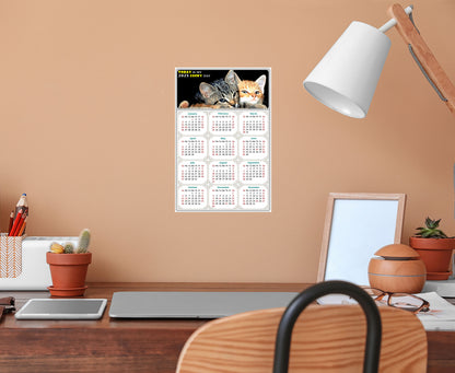 2025 Peel & Stick Calendar - Today is my Lucky Day Removable - Cat 010 (12"x 8")