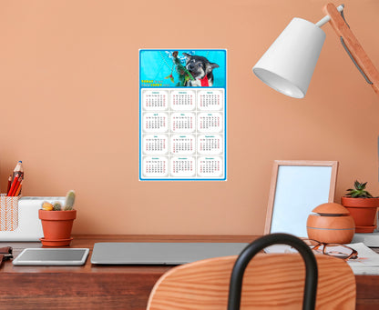 2026 Peel & Stick Calendar - Today is my Lucky Day Removable - Dogs 020 (9"x 6")