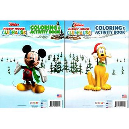 Disney Junior Mickey - Christmas Edition Holiday - Coloring & Activity Book - (Set of 2 Books)