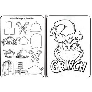 Grinch - Christmas Holiday Jumbo Coloring and Activity Books (Set of 4 Books)