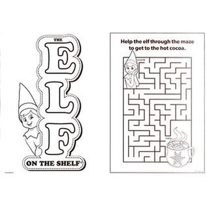 The Elf on The Shelf - Holiday and Christmas - Christmas Jumbo Coloring & Activity Book (Set of 2 Books)