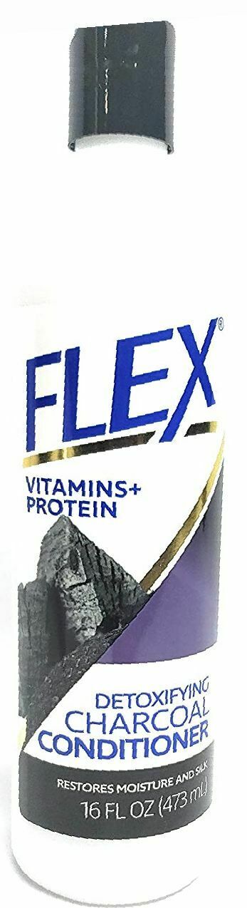 (2 Pack) Flex Detoxifying Charcoal Shampoo & Conditioner Vitamins + Protein