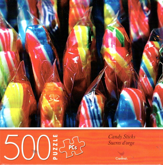 Candy Sticks - 500 Piece Jigsaw Puzzle